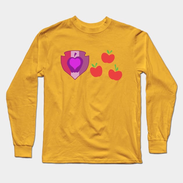 My little Pony - Applebloom + Applejack Cutie Mark Long Sleeve T-Shirt by ariados4711